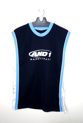 Camiseta sin mangas vintage de baloncesto AND1 para hombre mediana años 90 Y2K malla streetball Foto 1 de 3