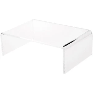 Plymor Clear Acrylic Rectangular Display Riser, 3" H x 9" W x 6" D (1/4" thick) - Picture 1 of 1