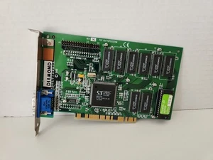Vintage Diamond Stealth 3D 2000 4mb PCI S3 Virge DX Retro DOS Gaming v2.03 - Afbeelding 1 van 6