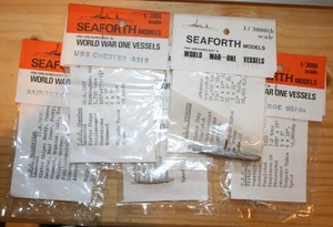 1/3000 WW1 & Pre Dreadnought US Naval Ships x 5 Metal Seaforth Navwar - Bild 1 von 2