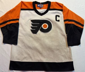 Vintage Starter Philadelphia Flyers #88 Eric Lindros Youth Kids Jersey L/XL - Picture 1 of 9