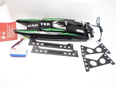 Jamara 410139 Capter Speedboot schwarz/grün Li-Ion 7,4V 2,4GHz - Bild 1 von 4