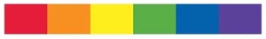 RAINBOW PRIDE 7.25" x 1.25" window sticker (Y518) Gay / Lesbian (#90) - Picture 1 of 3