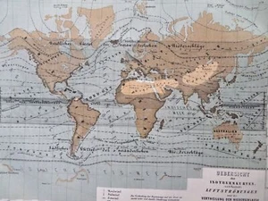 Global Isotherms Temperature Comparisons Climatology 1859-59 climate map - Picture 1 of 4