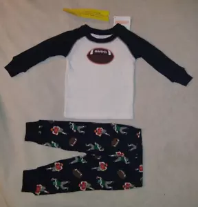 Gymboree Football Gymmies Pajamas Size 12-18 Months NWT - Picture 1 of 3