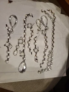 Assorted Shapes & Sizes of Antique Victorian Spare Chandelier Crystals - Picture 1 of 9