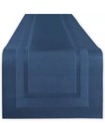 Nautical Blue PVC Doubleframe Table Runner, 14X72 @ - Image 1 of 4