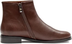 Oneeno Stiefel Damen minimalistisch Leder Knöchel braun Größe 10,5M - Bild 1 von 2