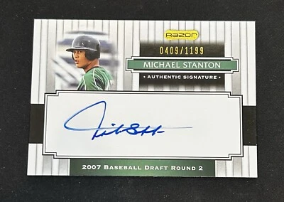 2008 Razor Authentic Signature MICHAEL STANTON AUTO (RC) Rookie /1199 - Image 1 of 2