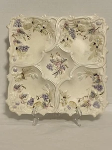 LEFTON'S DIVIDED DISH / TRAY FRUIT PATTERN Vintage 12.5”x12.5” - Picture 1 of 13