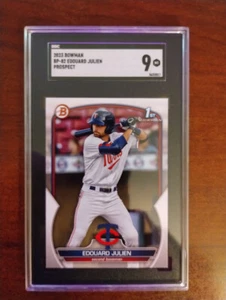 2023 Bowman #BP-82 Edouard Julien Prospects SGC 9 Mint - Picture 1 of 2