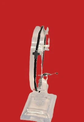 Cross Rope With Rhinestone Handmade Adjustable Bracelet Men Women - Image 1 of 4