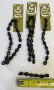 Halcraft Bead Gallery 56 schwarz facettiert Tropfen 1 cm Glasperlen  - Bild 1 von 8