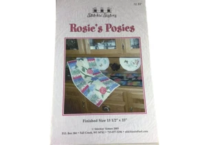 Stitchin' Sisters Rosie's Posies Quilt Tischläufer Muster - Bild 1 von 3