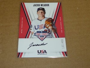2019 Panini USA STARS STRIPES JACOB MEADOR AUTOGRAPH/AUTO /499 B6588