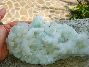 - Minerali Grezzi Cristalloterapia - APOFILLITE con STILBITE (98) india - Picture 1 of 8