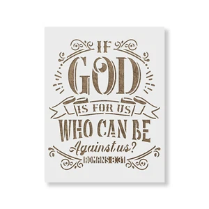 Plantilla God is for Us - Plantillas Mylar duraderas y reutilizables - Imagen 1 de 5