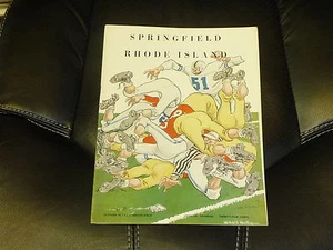 1955 SPRINGFIELD (MA) AT RHODE ISLAND COLLEGE FOOTBALL PROGRAM EX-MINT - Picture 1 of 1