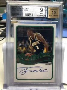 2003-04 Dwyane Wade #ME-DWY Topps Mark of Excellence BGS 9 Mint Rare Heat HOF - Picture 1 of 2