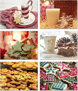 Christmas Treats Cards-Blank Inside with Envelopes-5.5"x4.25"-12 or 24 Packs - Bild 1 von 10