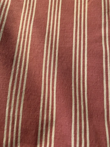 Longaberger Small Gathering Basket Liner - Dusty Rose Stripe Cover
