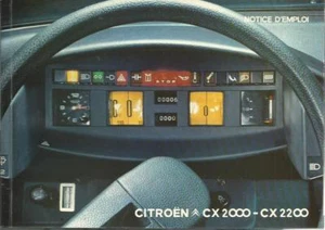 CITROEN CX 2000 CX 2200 Notice D´Emploi 1975 Manuel Handbuch französisch BA - Picture 1 of 9