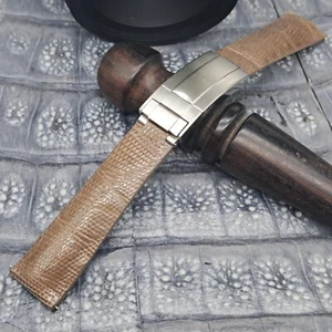 20mm/16mm Exotic Leather Watch Band  Vintage Minimalist Design - Picture 1 of 9
