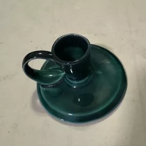 St. Michael’s House Pottery Ireland Keramik Kerzenhalter 3 Zoll Grün - Bild 1 von 3