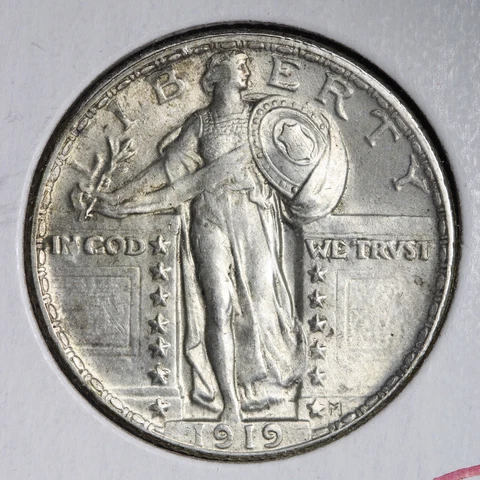 1919 Standing Liberty Silver Quarter CHOICE BU *UNCIRCULATED* MS E241 UCFM Cover