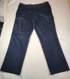 Dockers Cargo Pants Mens 44x32 Blue Khaki Relaxed Fit Chino Stain Defender Work - Picture 1 of 20