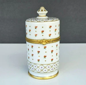 Vintage Le TALLEC Limoges France Peint Main Trinket Jewelry Box 111 - Picture 1 of 12