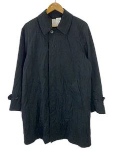 Sage de Cret S Polyester Coat Black Used JAPAN - Picture 1 of 6