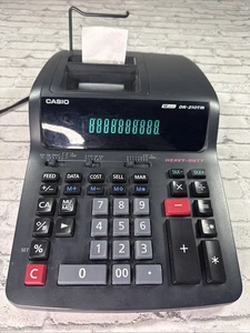 Calculadora de impresión de escritorio de alta resistencia Casio DR-210TM probada - Imagen 1 de 6