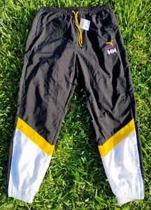 Puma Men's Helly Hansen Mesh Lined Track Pants in Citrus, XL NWT - Picture 1 of 6