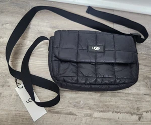 Bandolera UGG Dalton Puff para mujer en negro nueva con etiquetas - Imagen 1 de 6