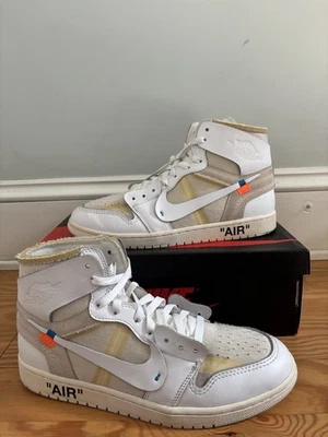 Talla 11 - Jordan 1 Retro OG x Off-White Alto Blanco Foto 1 de 4