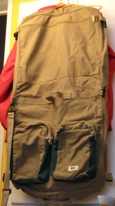 BORSA A TRACOLLA REI CO-OP VINTAGE ANNI 90 CONCHIGLIA IN TELA MARRONE E VERDE            - Foto 1 di 2