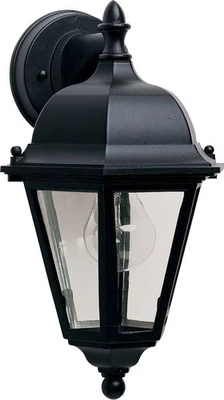 Maxim Lighting 1000BK Westlake 1 luz 15 pulgadas negro montaje en pared exterior Foto 1 de 2
