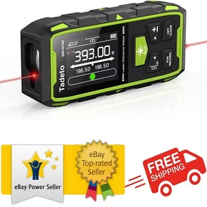 Tadeto Dual Laser Measuring Tool, 393FT/120M Bilateral Laser Measurement Tool - Picture 1 of 8