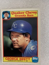 George Brett 1986 Quaker Chewy Granola Bars #23 Kansas City Royals MLB BASEBALL