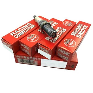 NGK Racing Competition x4 Angled Ground Strap Spark Plug 9 For Audi TTS Mk3 - Afbeelding 1 van 1