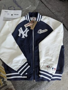 Champion Women MLB College Jacket with zipper and 2 pockets blue white - Bild 1 von 3
