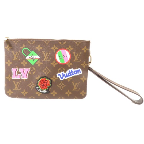 LOUIS VUITTON（LV） LOUIS VUITTON LV GHW Patch City Clutch M63447 Monogramma Marrone