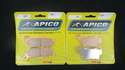 Pastillas de freno traseras delanteras KTM SX125 1996-2003 API 031 API 023 Apico/Freno dorado Foto 1 de 2