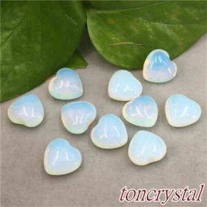 10 piezas Opalite Mini Corazón Calavera Tallada Cuarzo Cristal Calavera Reiki Sanación Regalo - Imagen 1 de 12