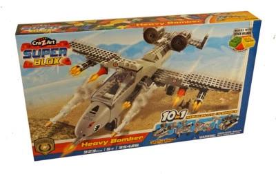 Super Blox ~ 323 Piece ~ 10-in-1 Heavy Bomber Building Set ~ Build 9 More Models - Image 1 of 2