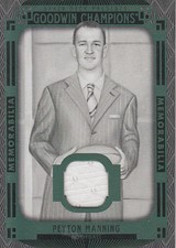 2015 Upper Deck Goodwin Champions Memorabilia Black and White Peyton Manning 