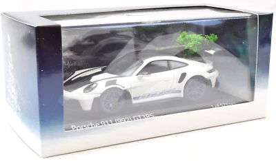 Minichamps Porsche 911 992 White GT3RS W/ Christmas Tree 1:43 Car CRACKED CASE - Image 1 of 4
