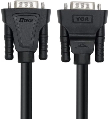 DTECH 1m VGA to VGA PC computer monitor HD cable, male to male, DT-V001, BNIB - Image 1 of 4