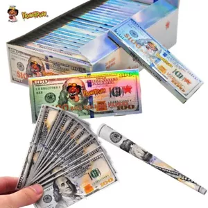 HONEYPUFF 5Booklets King Size $100Dollar Bill Unrolled Rolling Papers 150 Leaves - Picture 1 of 10